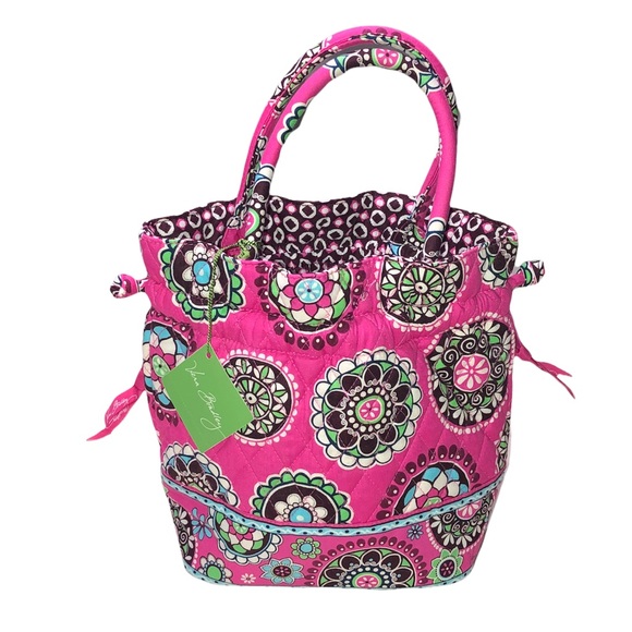 Vera Bradley Handbags - Vera Bradley Emma Cupcakes Pink Tote/Bag Cinch BNWT